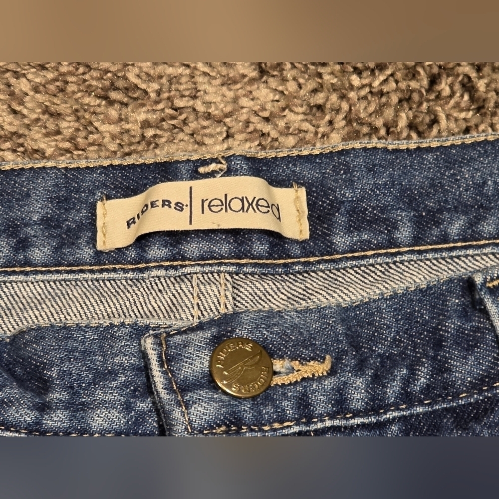 Vintage 80s 90s Riders Jeans Relaxed Highrise Straight Leg Size 12M - Picture 6 of 7